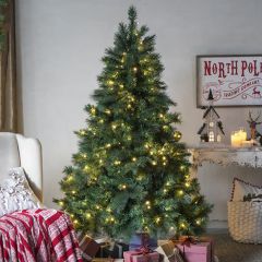 Lighted Christmas Pine Tree