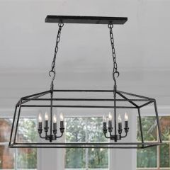 Linear Open Frame Pendant Light