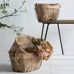 Lined Nesting Baskets Set of 3