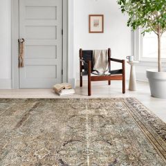 Loloi II Layla Collection Olive and Charcoal Rug