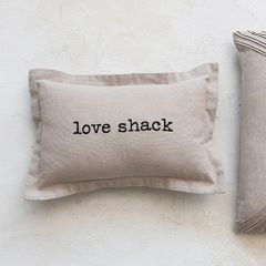 Love Shack Cotton Throw Pillow