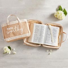 Made Worthy Bible Cover Tote