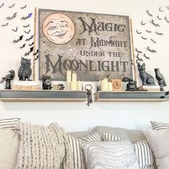 Magic At Midnight Under The Moonlight Wall Sign