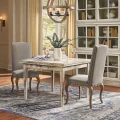 Marble Top Expandable Dining Table