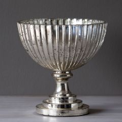Mercury Glass Compote Bowl