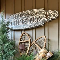 Merry Christmas Farmhouse Wall Plaque