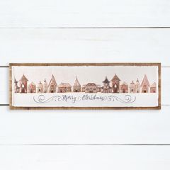Merry Christmas Gingerbread House Wall Sign