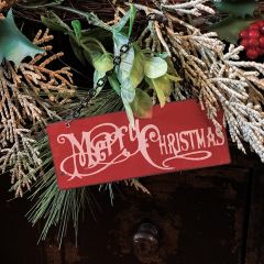 Merry Christmas Ornament Sign