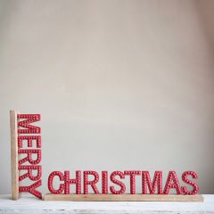 Merry Christmas Tabletop Signs Set of 2
