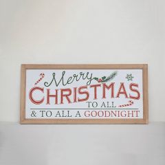 Merry Christmas Wood Framed Wall Art