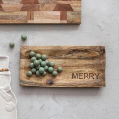 MERRY Engraved Wood Cutting Board