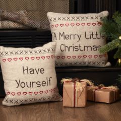 Merry Little Christmas Accent Pillow Set of 2