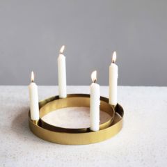 Metal Advent Ring Candleholder