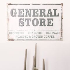 Metal General Store Wall Sign
