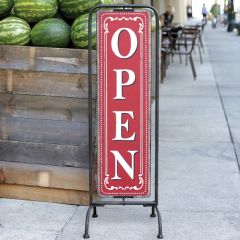 Large Vintage Inspired Open Closed Sign