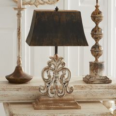Metal Shade Fontaine Scroll Lamp