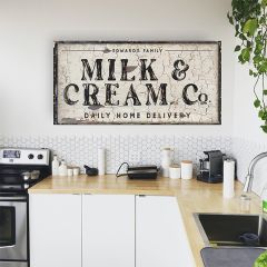 Milk And Cream Company Canvas Wall Art