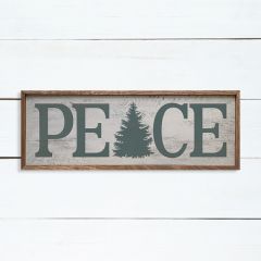 Mint Peace Tree Whitewash Wood Wall Art