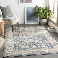 Mixed Floral Pattern Area Rug