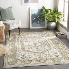 Mixed Pattern Area Rug