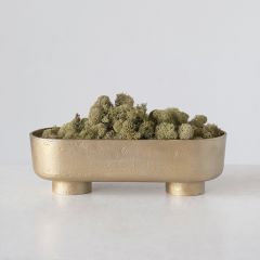 Modern Aluminum Footed Bowl