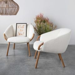Modern Boho Upholstered Accent Chair