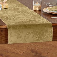 Modern Elegance Poinsettia Holiday Table Runner