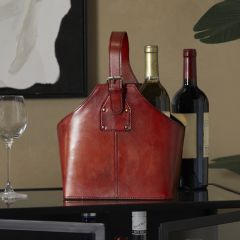 Modern Leather Wine Handbag