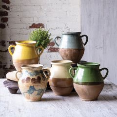 Modern Mediterranean 2 Handle Jug Vase
