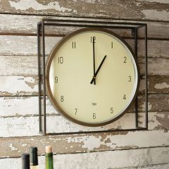 Modern Metal Framed Clock