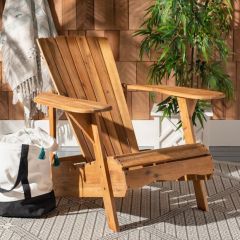 Modern Rustic Wood Patio Chair