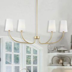 Modern Touch 4 Light Gold Chandelier