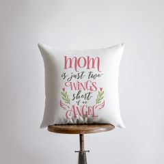 Mom Is Just Handmade Floral Throw Pillow