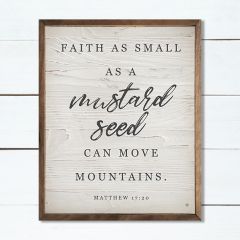 Mustard Seed Scripture Wall Sign