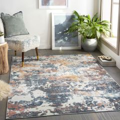 Muted Tones Modern Area Rug