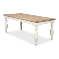 Natural Top Reclaimed Pine Dining Table