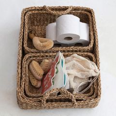 Nesting Braided Seagrass Basket Set of 4