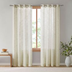 Neutral and Classic Sheer Curtain Panel 95 Inch Set of 2