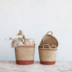 Nice and Natural Seagrass Storage Baskets Set of 3