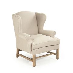 Nice and Neutral Wingback Armchair