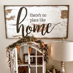 No Place Like Home Canvas Wall Sign
