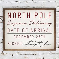 North Pole Express Framed Wall Decor