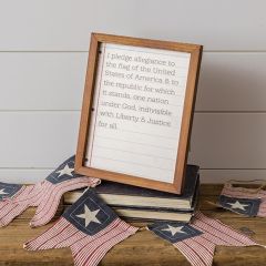 Notebook Pledge Of Allegiance Framed Decor