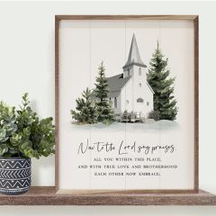Now To The Lord Sing Praises Church White Wall Art