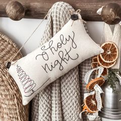 O Holy Night Hanging Accent Pillow