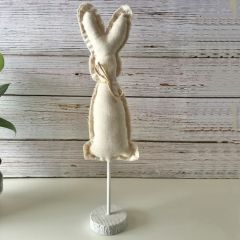 Off White Bunny Spindle Tabletop Decor