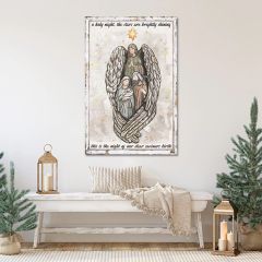 Oh Holy Night Nativity Canvas Wall Art