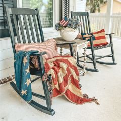 Old Glory American Flag Throw Blanket