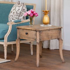 Old Pine Farmhouse Side Table