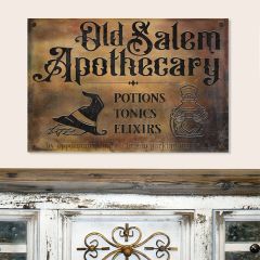 Old Salem Apothecary Canvas Wall Sign